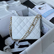 Chanel Small Hobo Bag White Size 16 x 19 x 8 cm - 4