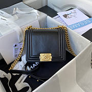 Chanel Mini Boy Chanel Handbag Black Size 16 x 18 x 8.5 cm - 1