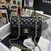 Chanel Mini Flap Bag With Top Handle Black Size 13 x 20 x 9 cm - 1