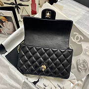 Chanel Mini Flap Bag With Top Handle Black Size 13 x 20 x 9 cm - 2
