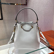 Prada Saffiano Leather Bucket Bag White Size 22.5 x 13 x 21.5 cm - 6