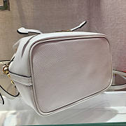 Prada Saffiano Leather Bucket Bag White Size 22.5 x 13 x 21.5 cm - 5