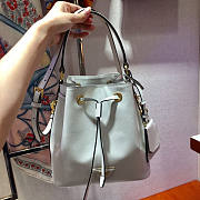 Prada Saffiano Leather Bucket Bag White Size 22.5 x 13 x 21.5 cm - 4