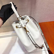 Prada Saffiano Leather Bucket Bag White Size 22.5 x 13 x 21.5 cm - 3