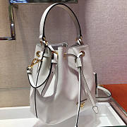 Prada Saffiano Leather Bucket Bag White Size 22.5 x 13 x 21.5 cm - 2