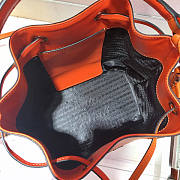 Prada Saffiano Leather Bucket Bag Orange Size 22.5 x 13 x 21.5 cm - 3