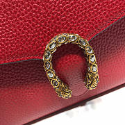 Gucci Dionysus Mini Leather Chain Bag Red Size 20 x 13.5 x 3 cm - 5