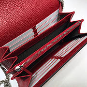 Gucci Dionysus Mini Leather Chain Bag Red Size 20 x 13.5 x 3 cm - 2