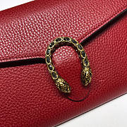 Gucci Dionysus Mini Leather Chain Bag Red Size 20 x 13.5 x 3 cm - 3