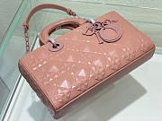 Dior Lady D-Joy Bag Pink Size 26 x 13.5 x 5 cm - 2
