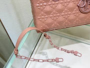 Dior Lady D-Joy Bag Pink Size 26 x 13.5 x 5 cm - 5