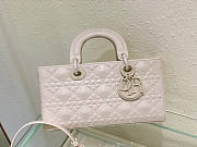 Dior Lady D-Joy Bag White Size 26 x 13.5 x 5 cm - 3