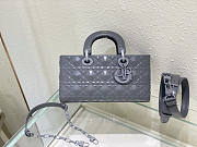 Dior Lady D-Joy Bag Grey Size 26 x 13.5 x 5 cm - 1