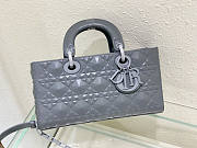 Dior Lady D-Joy Bag Grey Size 26 x 13.5 x 5 cm - 2