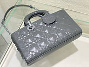 Dior Lady D-Joy Bag Grey Size 26 x 13.5 x 5 cm - 6