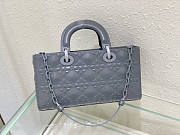 Dior Lady D-Joy Bag Grey Size 26 x 13.5 x 5 cm - 5