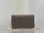Dior Lady Dior Chain Pouch Grey Size 19.5 x 12.5 x 5 cm - 5