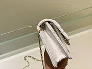 Dior Lady Dior Chain Pouch White Size 19.5 x 12.5 x 5 cm - 2