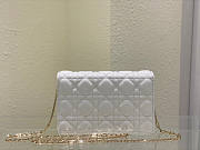 Dior Lady Dior Chain Pouch White Size 19.5 x 12.5 x 5 cm - 4
