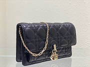 Dior Lady Dior Chain Pouch Black Size 19.5 x 12.5 x 5 cm - 3