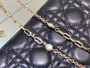 Dior Lady Dior Chain Pouch Black Size 19.5 x 12.5 x 5 cm - 6