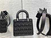 Dior Lady Small Black Size 20 x 16.5 x 8 cm - 4