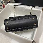 Chanel Flap Bag Calfskin Crystal Pearls Size 19 x 23 x 28 cm - 5