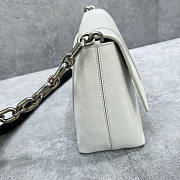 Balenciaga Downtown Small Shoulder Bag With Chain White Size 29 x 10 x 18 cm - 6
