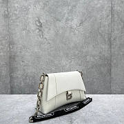 Balenciaga Downtown Small Shoulder Bag With Chain White Size 29 x 10 x 18 cm - 2