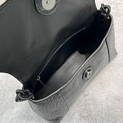 Balenciaga Downtown Small Shoulder Bag With Chain Full Black Size 29 x 10 x 18 cm - 6
