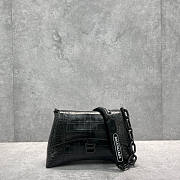 Balenciaga Downtown Small Shoulder Bag With Chain Full Black Size 29 x 10 x 18 cm - 5