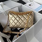Chanel Small Flap Bag Gold Size 15 x 23 x 7 cm - 4