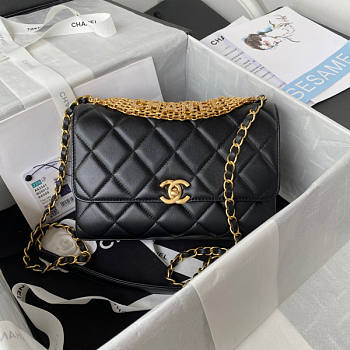 Chanel Small Flap Bag Black Size 15 x 23 x 7 cm