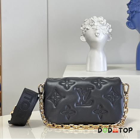 Louis Vuitton LV Wallet On Strap Bubblegram Black Size 20 x 12 x 6 cm - 1
