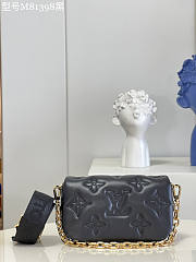 Louis Vuitton LV Wallet On Strap Bubblegram Black Size 20 x 12 x 6 cm - 2