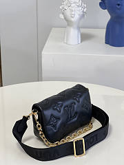 Louis Vuitton LV Wallet On Strap Bubblegram Black Size 20 x 12 x 6 cm - 4
