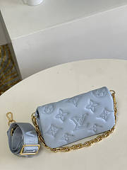 Louis Vuitton LV Wallet On Strap Bubblegram Blue Size 20 x 12 x 6 cm - 2