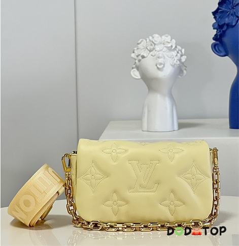 Louis Vuitton LV Wallet On Strap Bubblegram Yellow Size 20 x 12 x 6 cm - 1