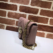 Gucci GG Marmont Pearl Chain Belt Bag Pink Size 17 x 22 x 10 cm - 4