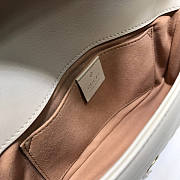Gucci GG Marmont Pearl Chain Belt Bag White Size 17 x 22 x 10 cm - 3