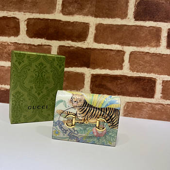 Gucci Tiger Horsebit 1955 Card Case Size 11 x 8.5 x 3 cm