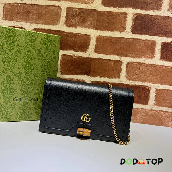 Gucci Diana Mini Bag With Bamboo Black Size 19 x 11 x 5 cm - 1