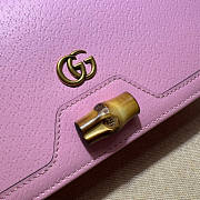 Gucci Diana Mini Bag With Bamboo Pink Size 19 x 11 x 5 cm - 3