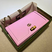 Gucci Diana Mini Bag With Bamboo Pink Size 19 x 11 x 5 cm - 2