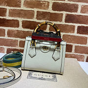 Gucci Diana Mini Tote Bag White Size 20 x 16 x 10 cm - 1