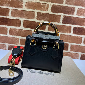 Gucci Diana Mini Tote Bag Black Size 20 x 16 x 10 cm