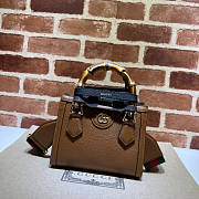 Gucci Diana Mini Tote Bag Brown Size 20 x 16 x 10 cm - 1