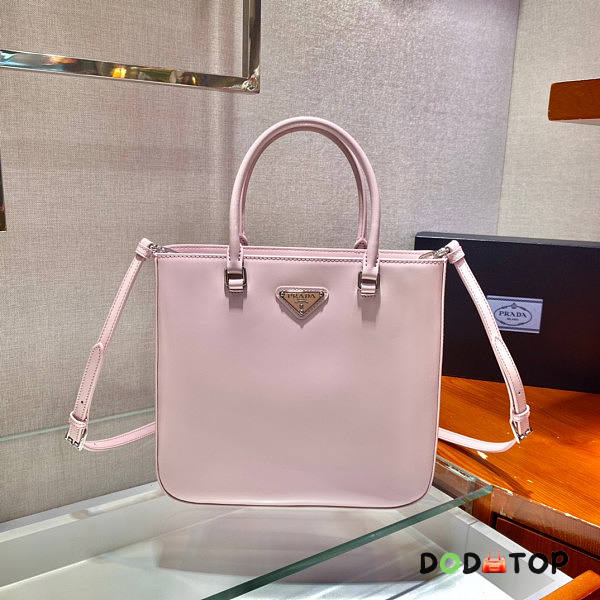 Prada Large Brushed Leather Tote Pink Size 24 x 22 x 6 cm - 1