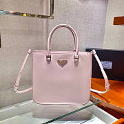 Prada Large Brushed Leather Tote Pink Size 24 x 22 x 6 cm - 1