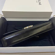 Celine Chain Bag Triomphe Black Silver Hardware Size 33 x 13 x 5 cm - 5